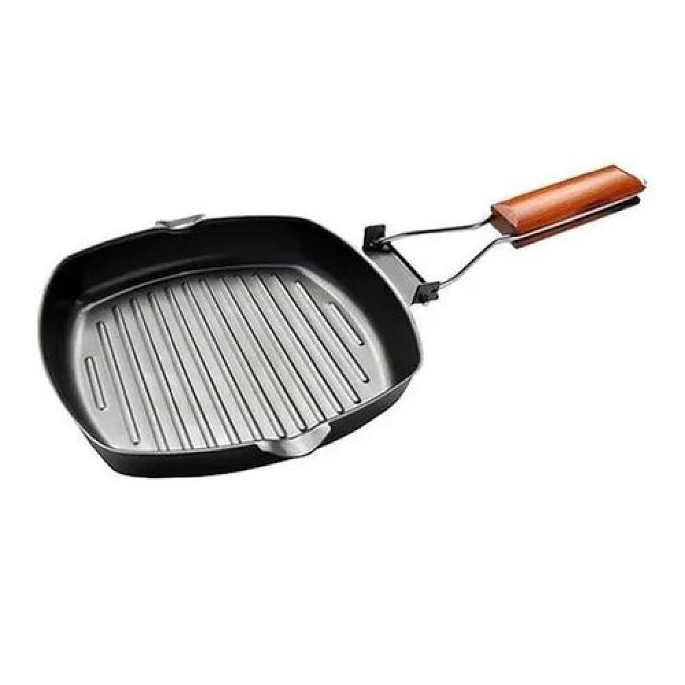 SARTÉN ANTIADHERENTE CUADRADO PARRILLA PLANCHA GRILL 20CM - 2