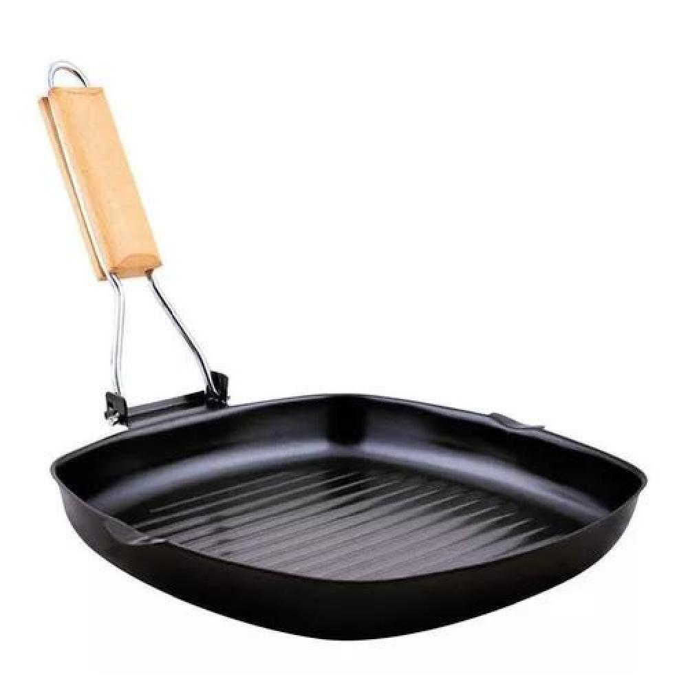 SARTÉN ANTIADHERENTE CUADRADO PARRILLA PLANCHA GRILL 20CM - 3