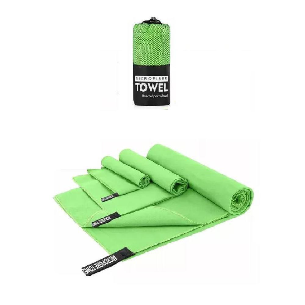 TOALLAS DE MICROFIBRA, TOALLA DEPORTIVA, 3 PIEZAS, VERDE - 2