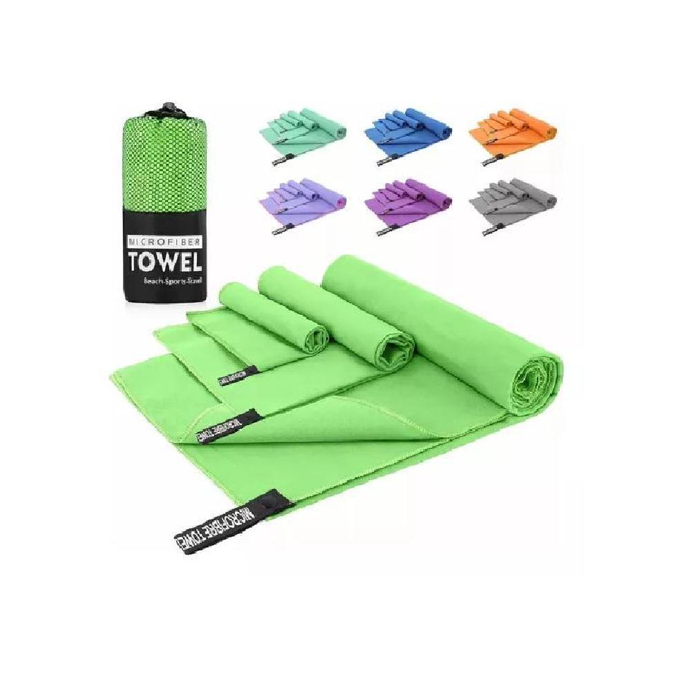 TOALLAS DE MICROFIBRA, TOALLA DEPORTIVA, 3 PIEZAS, VERDE - 3