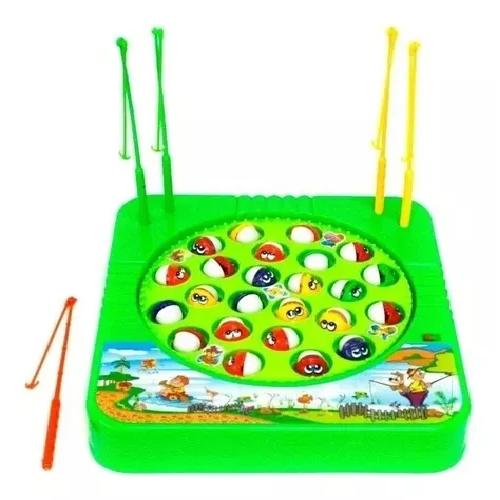 JUGUETE DE PESCA GIRATORIO MAGNÉTICO ELECTRÓNICO PARA NIÑOS VERDE - 2