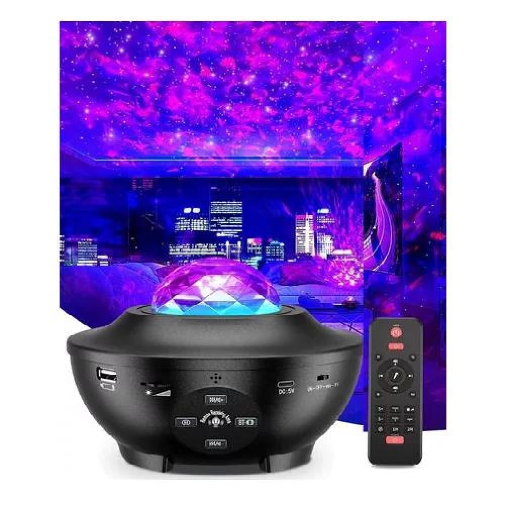 GENÉRICO PROYECTOR DE GALAXIA, ESTRELLAS LED Y SONIDO BLUETOOTH