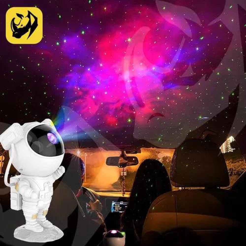 PROYECTOR LÁMPARA LED DE GALAXIA, ASTRONAUTA, COLOR BLANCO - 4