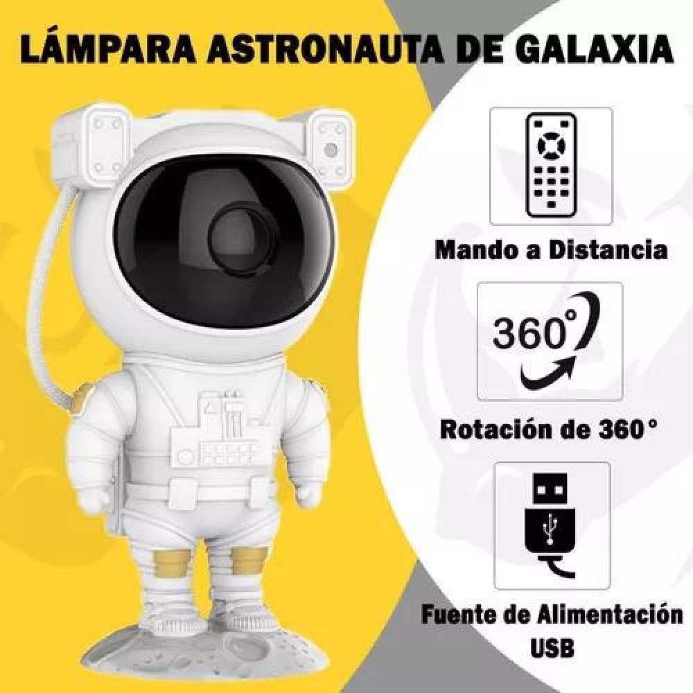 PROYECTOR LÁMPARA LED DE GALAXIA, ASTRONAUTA, COLOR BLANCO - 5