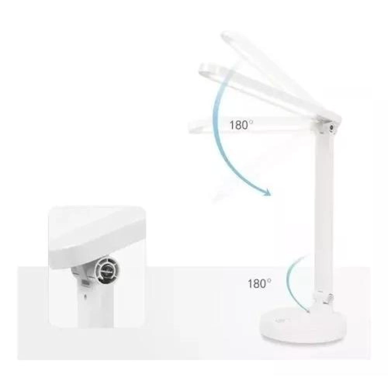 LÁMPARA TÁCTIL PARA LECTURA, VELADOR DE MESA, ESCRITORIO, COLOR BLANCO - 2
