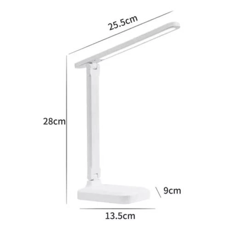 LÁMPARA TÁCTIL PARA LECTURA, VELADOR DE MESA, ESCRITORIO, COLOR BLANCO - 6