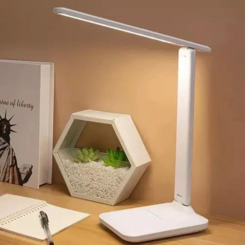 LÁMPARA TÁCTIL PARA LECTURA, VELADOR DE MESA, ESCRITORIO, COLOR BLANCO - 7