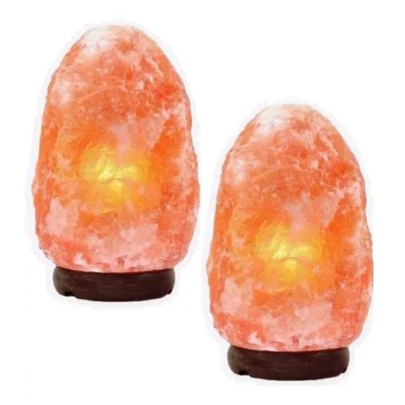X2 LÁMPARA DE SAL DEL HIMALAYA, 2-3 KG, COLOR MARRÓN, DECORACIÓN - 1