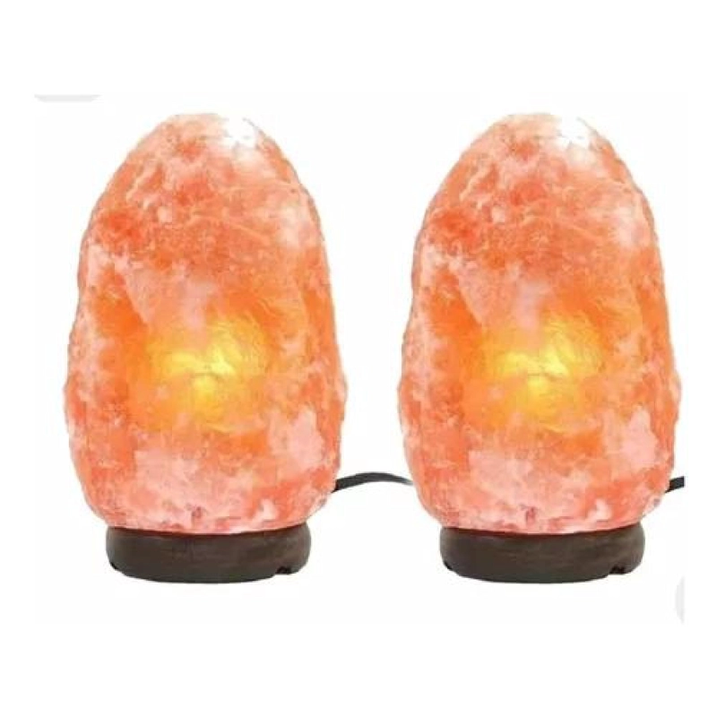 X2 LÁMPARA DE SAL DEL HIMALAYA, 2-3 KG, COLOR MARRÓN, DECORACIÓN - 3