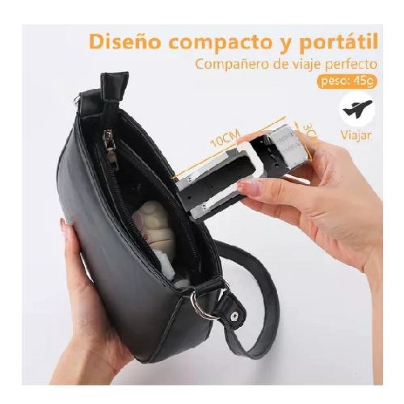 LUZ DE LECTURA RECARGABLE USB PARA LIBROS, COLOR NEGRO - 2