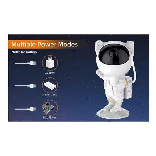 PROYECTOR GALAXIA, LÁMPARA LED DE ASTRONAUTA, COLOR GRIS - 3