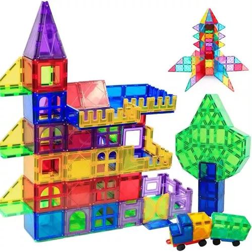 BLOQUES DE CONSTRUCCIÓN MULTICOLOR MAGNÉTICOS JUEGO PARA NIÑOS - 1