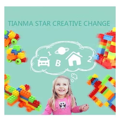 BLOQUES DE CONSTRUCCIÓN MULTICOLOR PARA NIÑOS DIY JUGUETES ENSAMBLAJE - 5