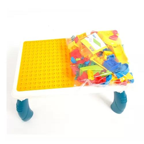 MESA DE BLOQUES DE CONSTRUCCIÓN CON 106 PIEZAS MULTICOLOR - 4