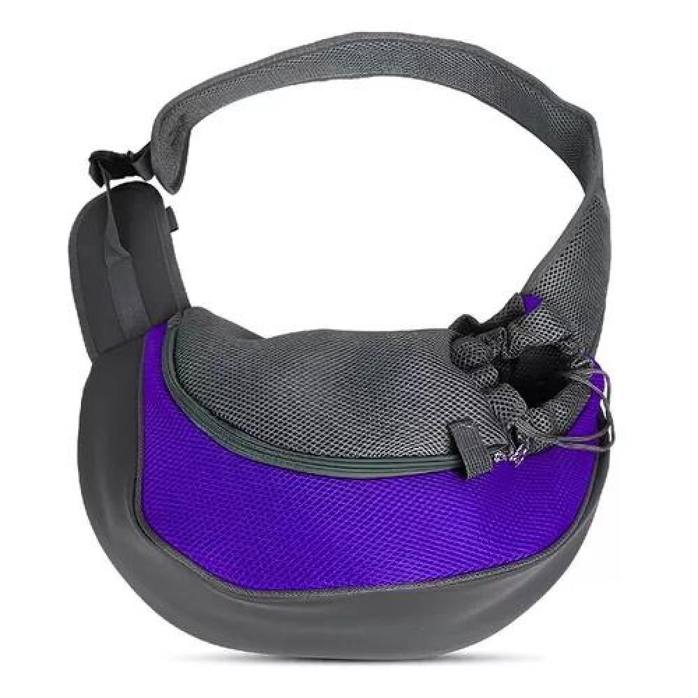 BOLSO PERROS Y GATOS TRANSPORTADOR MOCHILA MORADA - 4