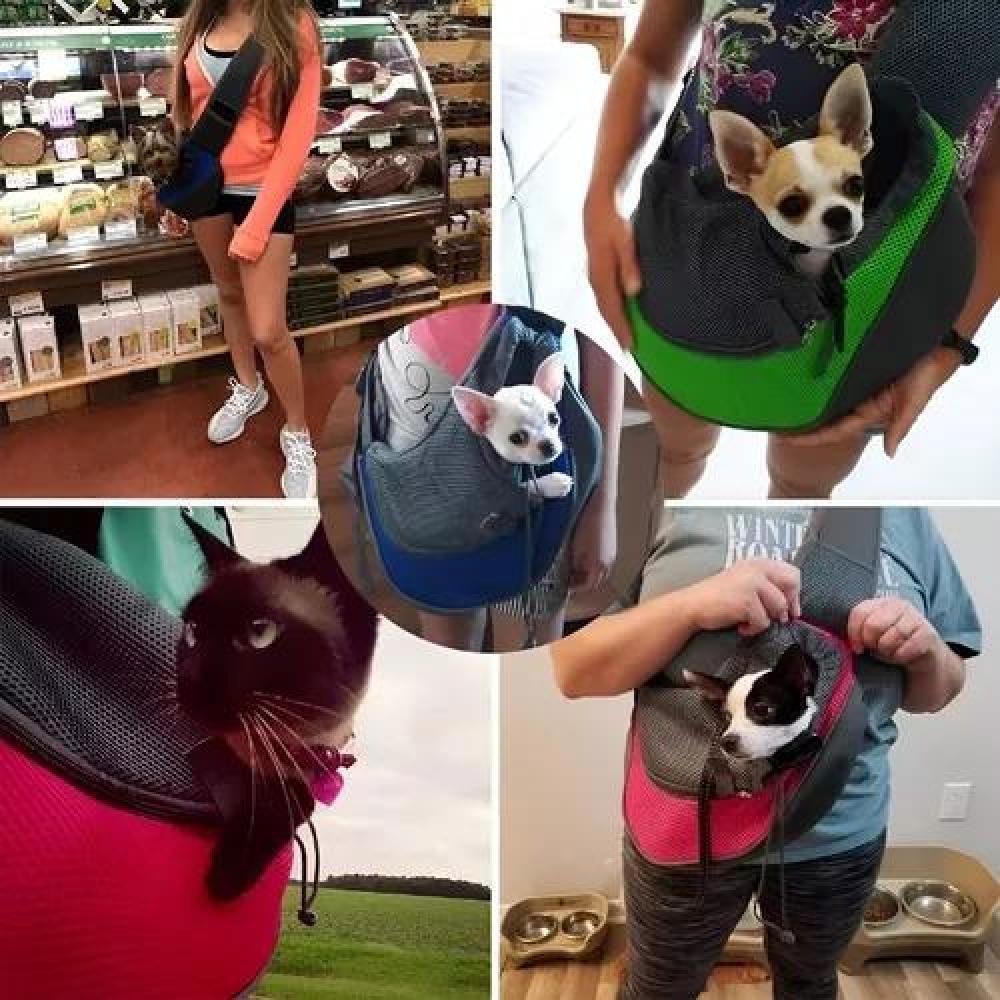 BOLSO PERROS Y GATOS TRANSPORTADOR MOCHILA MORADA - 8