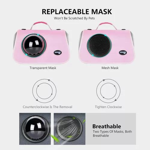 BOLSO TRANSPORTE CÁPSULA MALLA TRANSPIRABLE ROSADO - 5