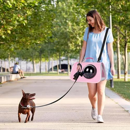 BOLSO TRANSPORTE CÁPSULA MALLA TRANSPIRABLE ROSADO - 6