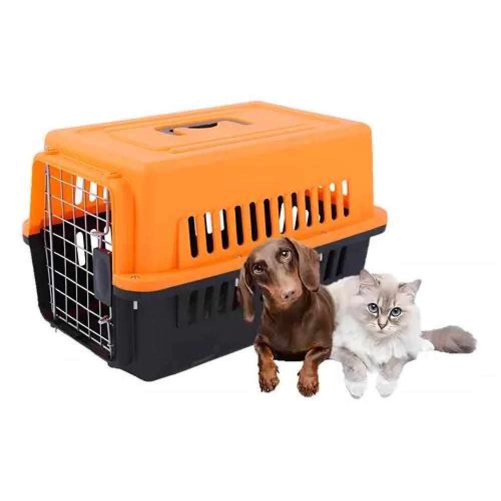 CAJA TRANSPORTADORA NARANJA Y NEGRO - 2