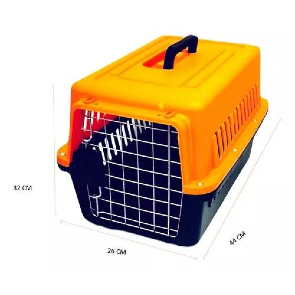 CAJA TRANSPORTADORA NARANJA Y NEGRO - 3