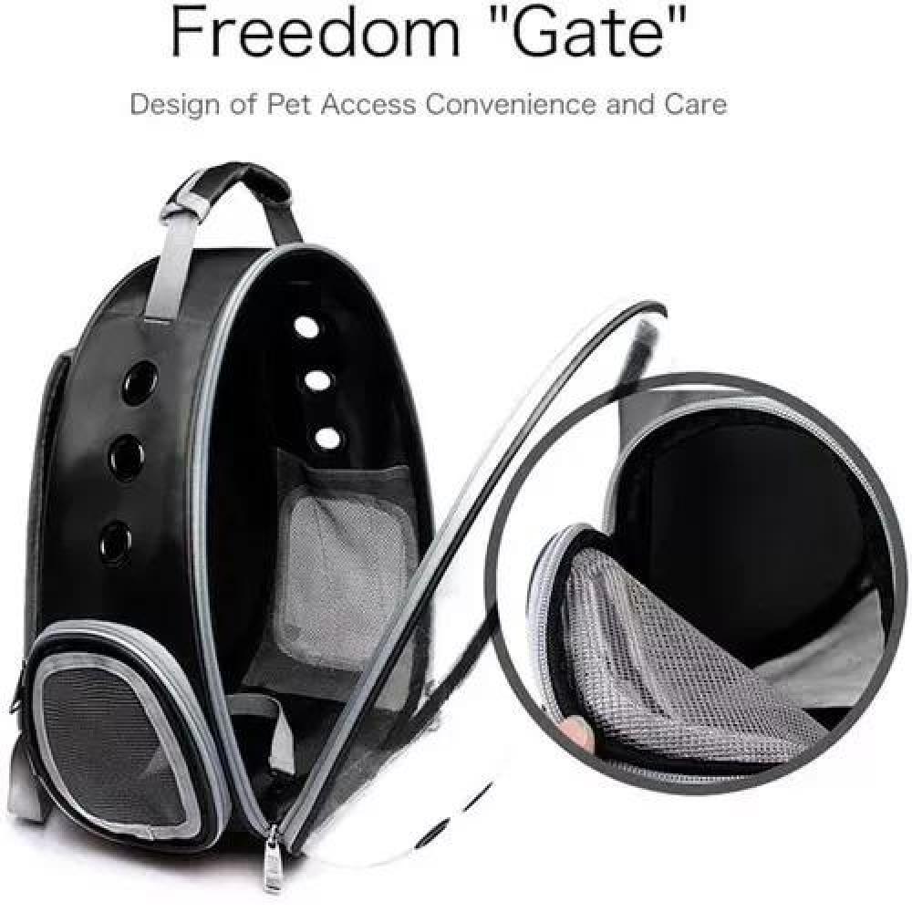 BOLSA VIAJE GATOS MOCHILA TRANSPARENTE AMARILLA - 6