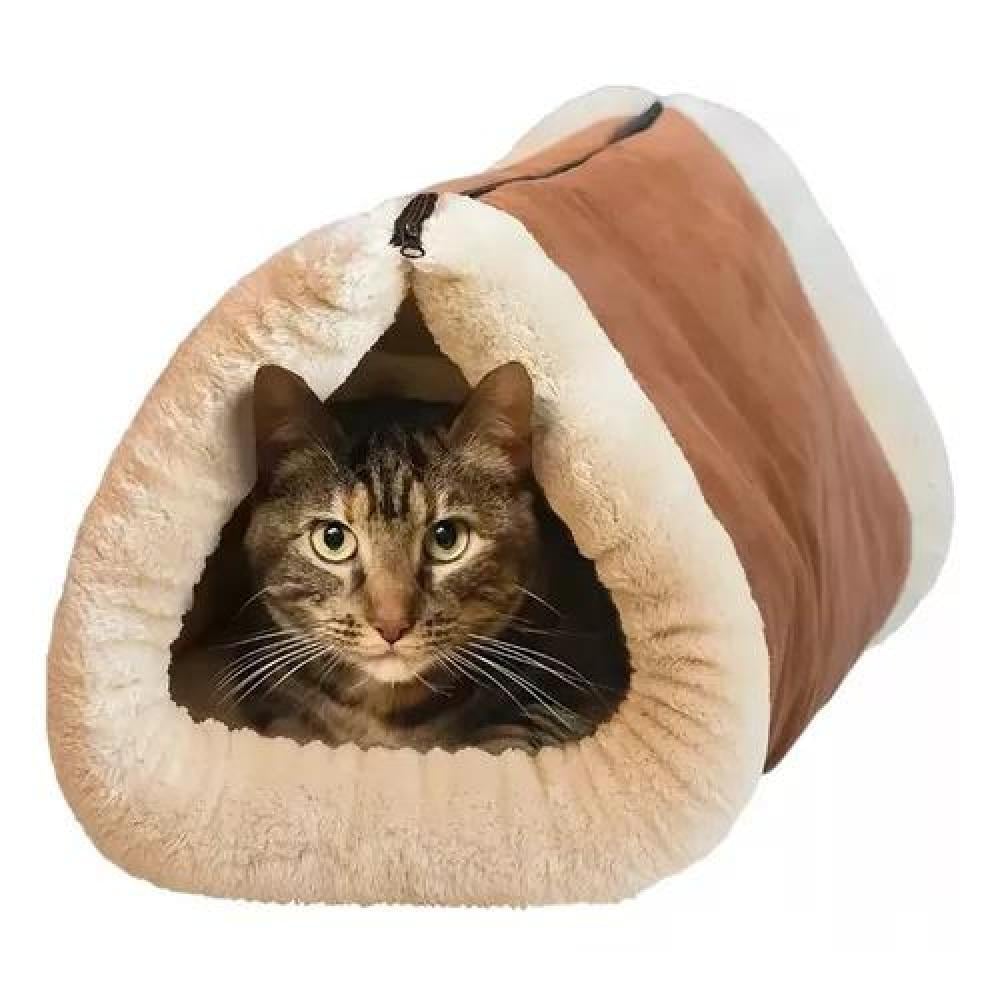 CAMAS PARA GATOS O PERROS IGLÚ 28 CM BEIGE - 1