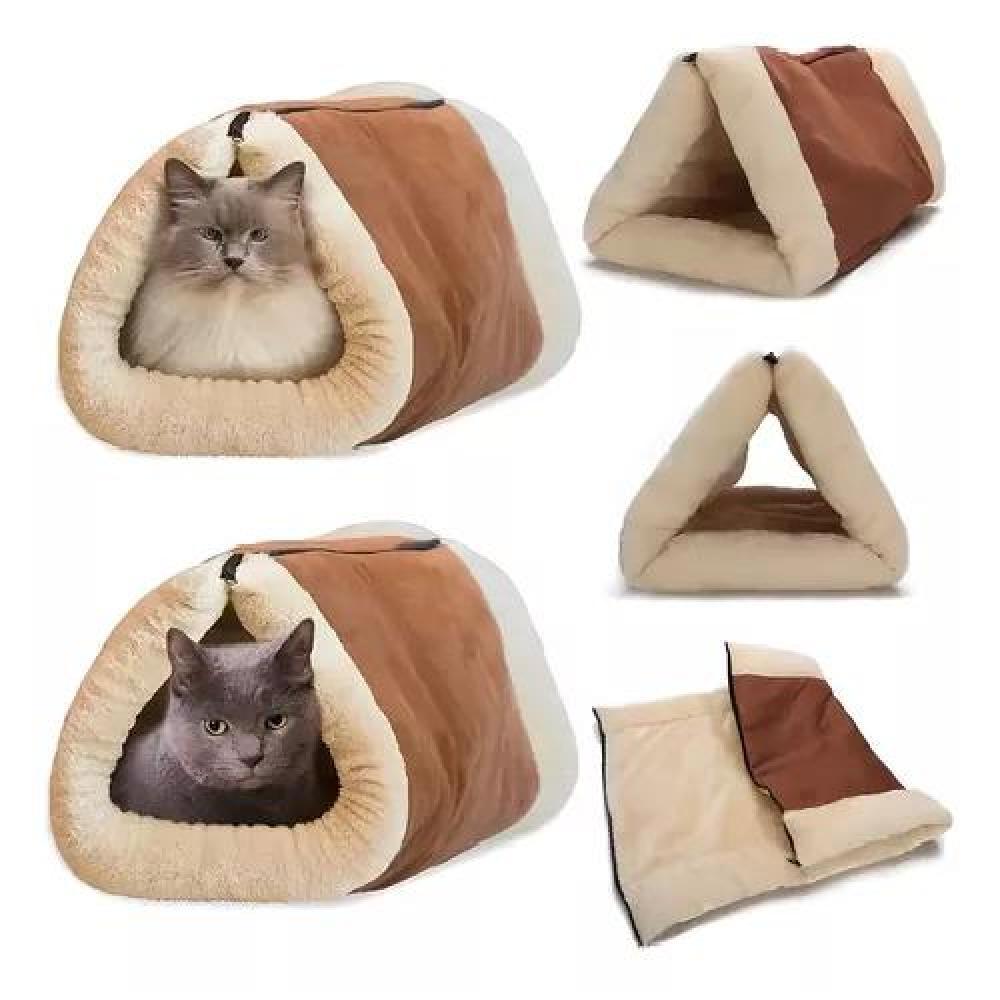 CAMAS PARA GATOS O PERROS IGLÚ 28 CM BEIGE - 3