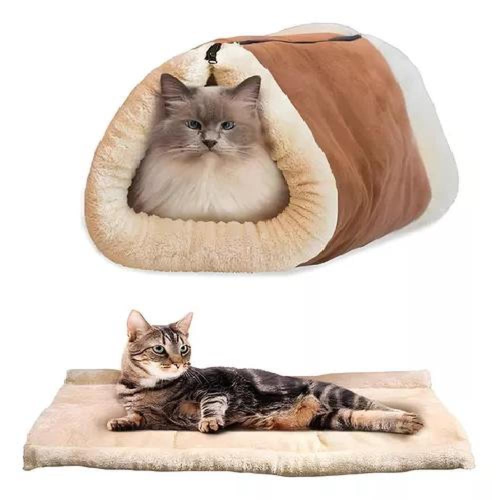 CAMAS PARA GATOS O PERROS IGLÚ 28 CM BEIGE - 5