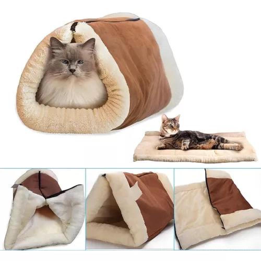 CAMAS PARA GATOS O PERROS IGLÚ 28 CM BEIGE - 8