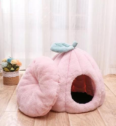 CAMA PARA MASCOTAS IGLÚ FELPA SUAVE L ROSADO - 2