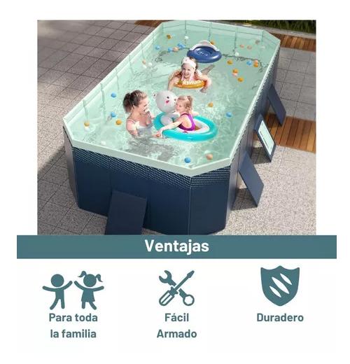 PISCINA RECTANGULAR 260 CM PARA NIÑOS 5+ AÑOS - 3