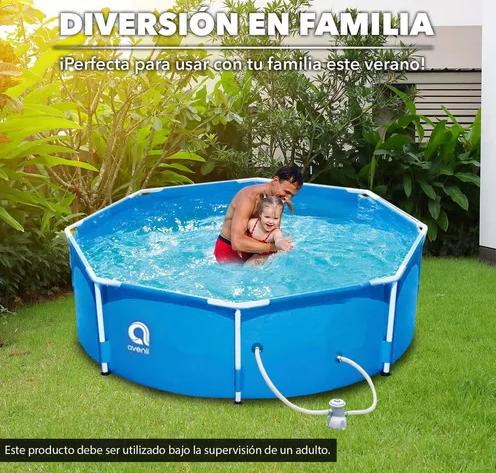 PISCINA ESTRUCTURAL AVENLI 300 CM DIÁMETRO 4383 L CELESTE - 5