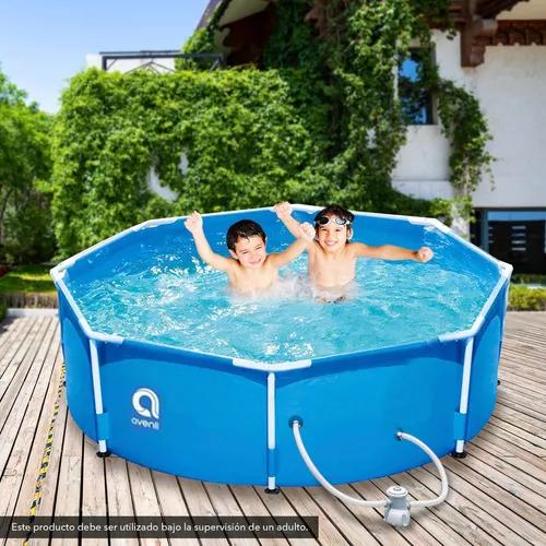 PISCINA ESTRUCTURAL AVENLI 300 CM DIÁMETRO 4383 L CELESTE - 6