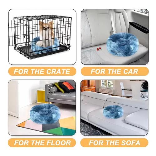 CAMA ANTIESTRÉS FELPA PEQUEÑA PARA MASCOTAS 40 CM - 4