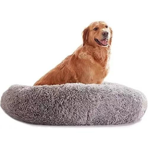 CAMA PARA MASCOTAS ANTIESTRÉS 110 CM TALLA XXL GRIS - 2
