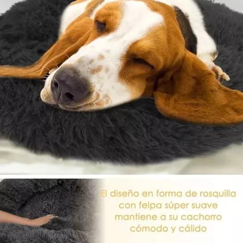 CAMA PARA MASCOTAS ANTIESTRÉS 110 CM TALLA XXL GRIS - 4
