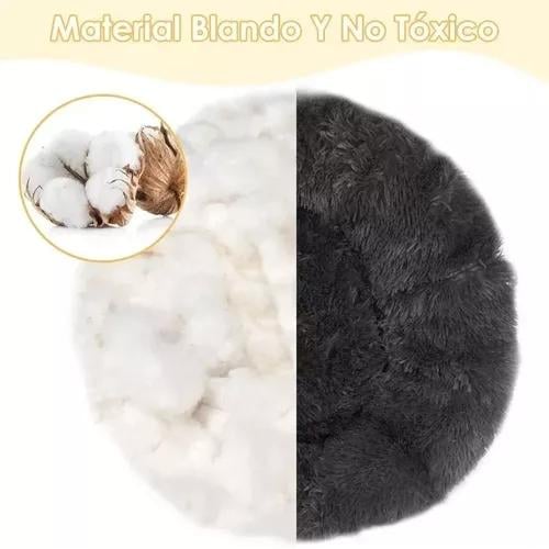 CAMA PARA MASCOTAS ANTIESTRÉS 110 CM TALLA XXL GRIS - 5