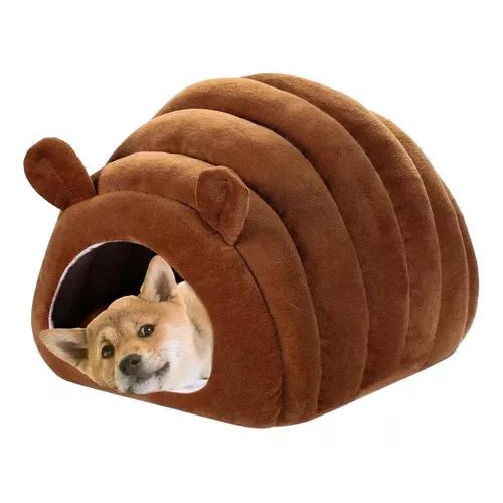 CAMA IGLÚ PARA GATOS Y PERROS MASCOTAS ROJO - 3