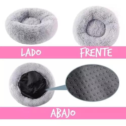CAMA PARA MASCOTAS ANTIESTRÉS 80 CM TALLA XL MARRÓN - 4