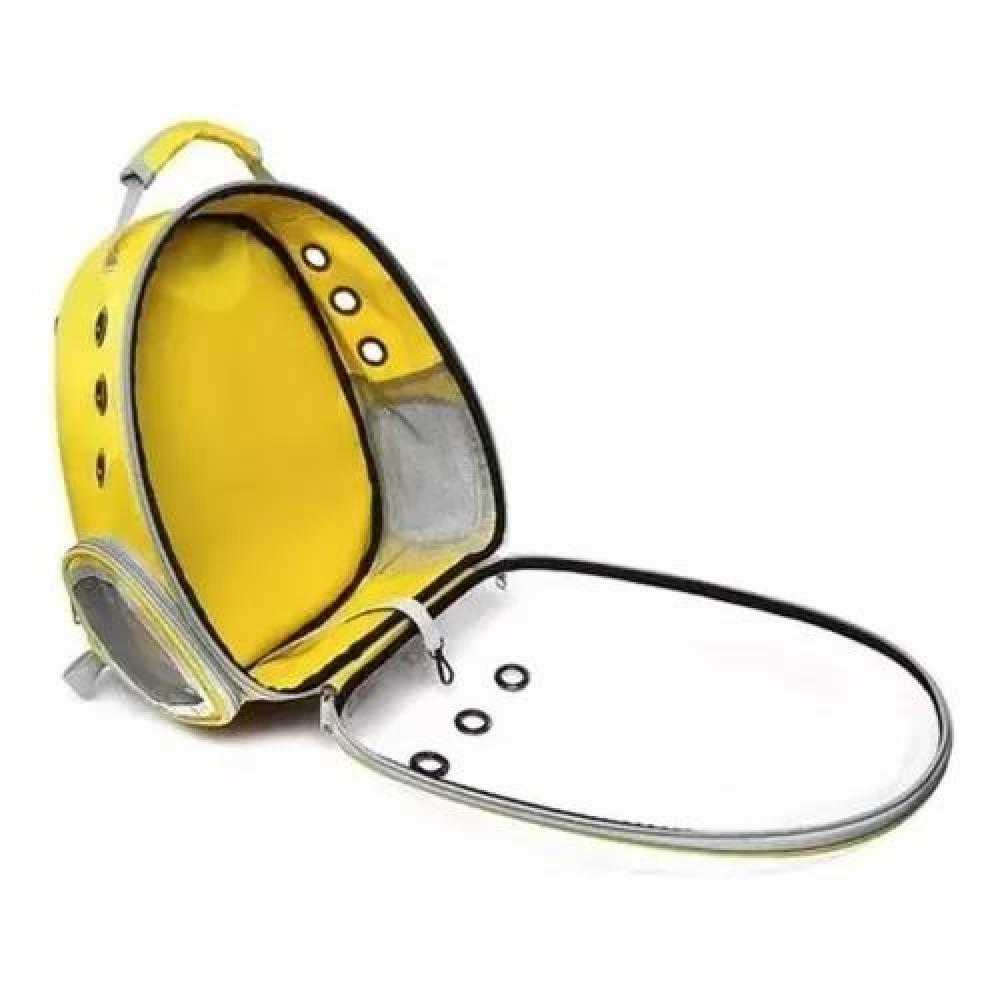 BOLSO PERROS Y GATOS CANIL MOCHILA TRANSPORTADORA AMARILLO - 2