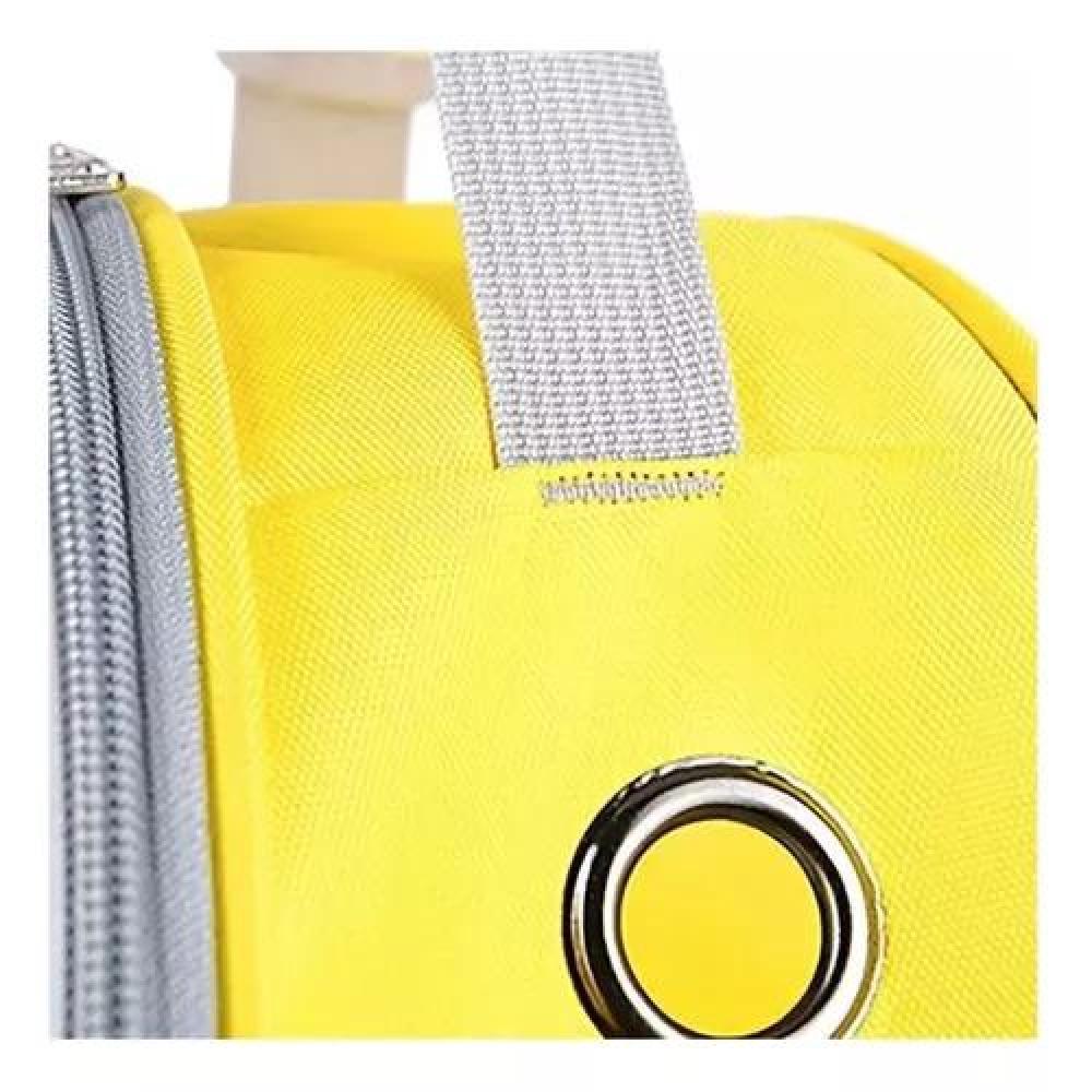 BOLSO PERROS Y GATOS CANIL MOCHILA TRANSPORTADORA AMARILLO - 6