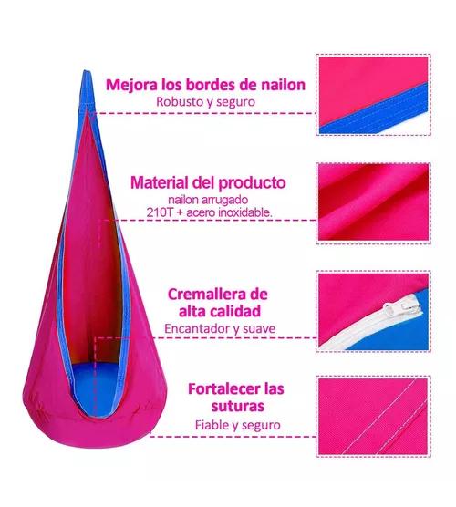 HAMACA COLUMPIO SENSORIAL HINCHABLE NIÑOS + COJÍN ASIENTO ROJA - 3