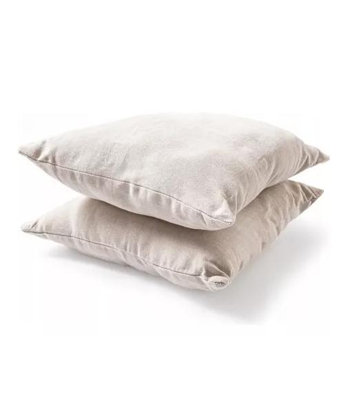 SILLA HAMACA COLGANTE CON SOPORTE DE MADERA Y COJINES BLANCOS - 3