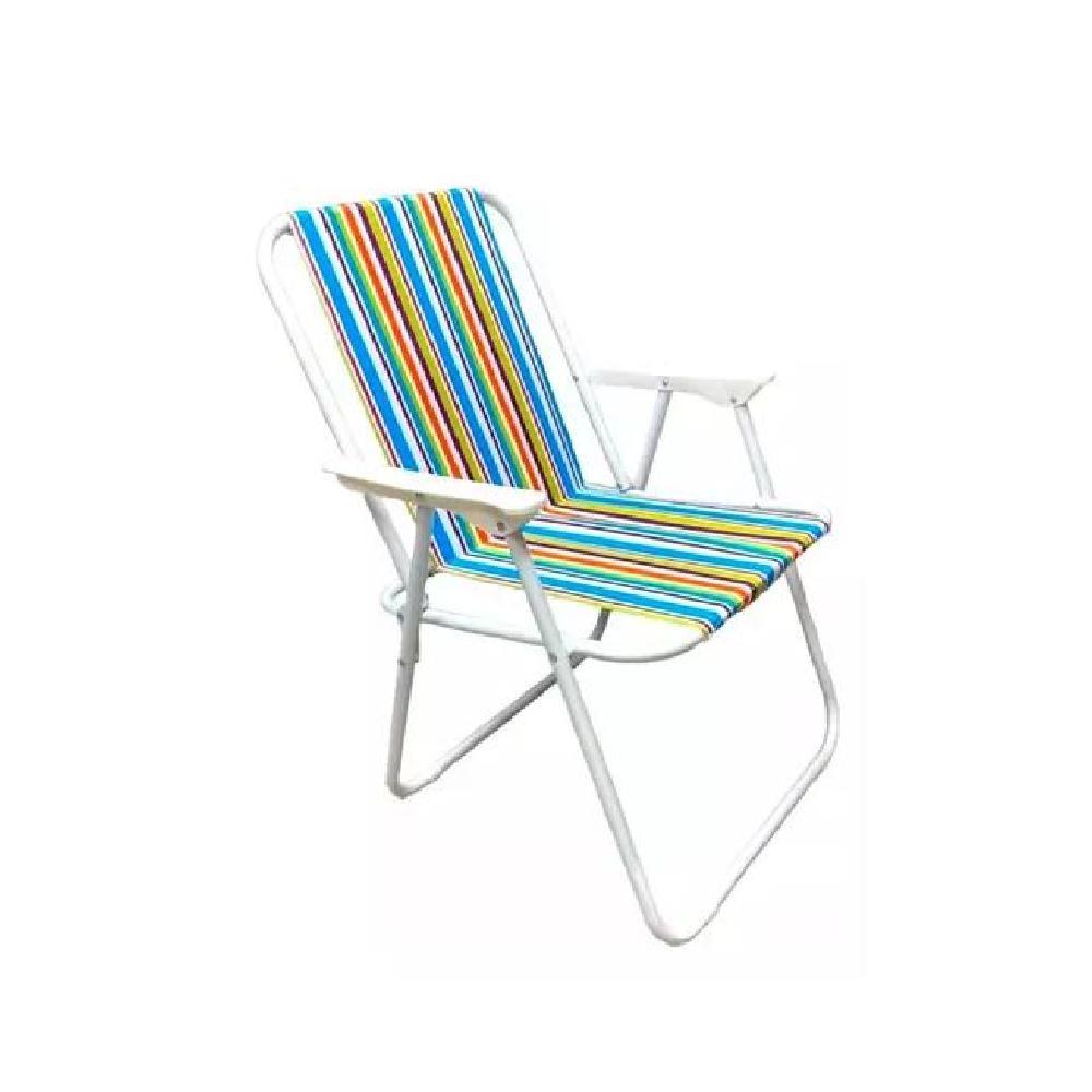 SILLA PORTÁTIL DE PLAYA PLEGABLE MULTICOLOR - 1
