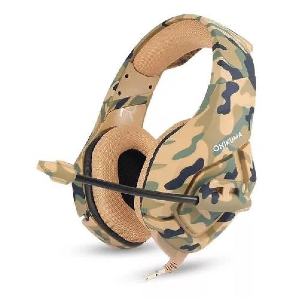 AURICULARES GAMER INALÁMBRICOS ONIKUMA K1-B CAMOUFLAGE YELLOW - 1