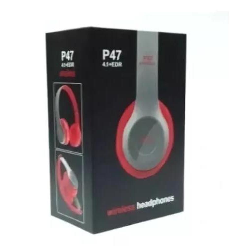 AURICULARES GAMER INALÁMBRICOS 5.0+EDR P47 ROJO - 2