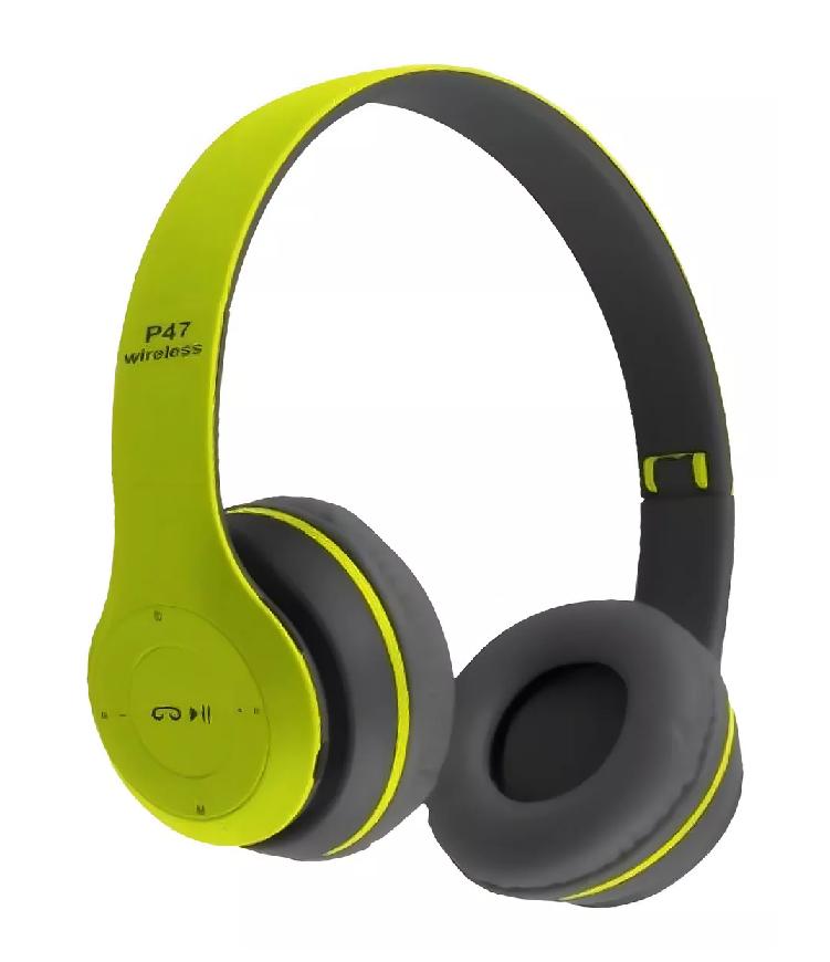 AURICULARES GAMER INALÁMBRICOS 5.0+EDR P47 VERDE - 1