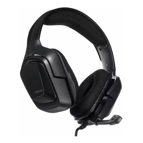 AURICULARES GAMER ONIKUMA K20 CAMUFLAJE BLANCO LED NEGRO - 2