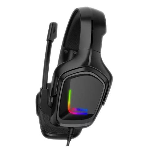 AURICULARES GAMER ONIKUMA K20 CAMUFLAJE BLANCO LED NEGRO - 3