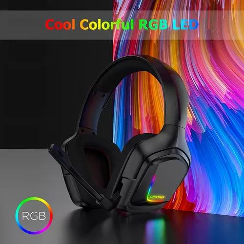 AURICULARES GAMER ONIKUMA K20 CAMUFLAJE BLANCO LED NEGRO - 4